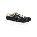 Le Coq Sportif Omega X Floral Noir Imprimé - Chaussures Baskets Basses Femme Paris Boutique